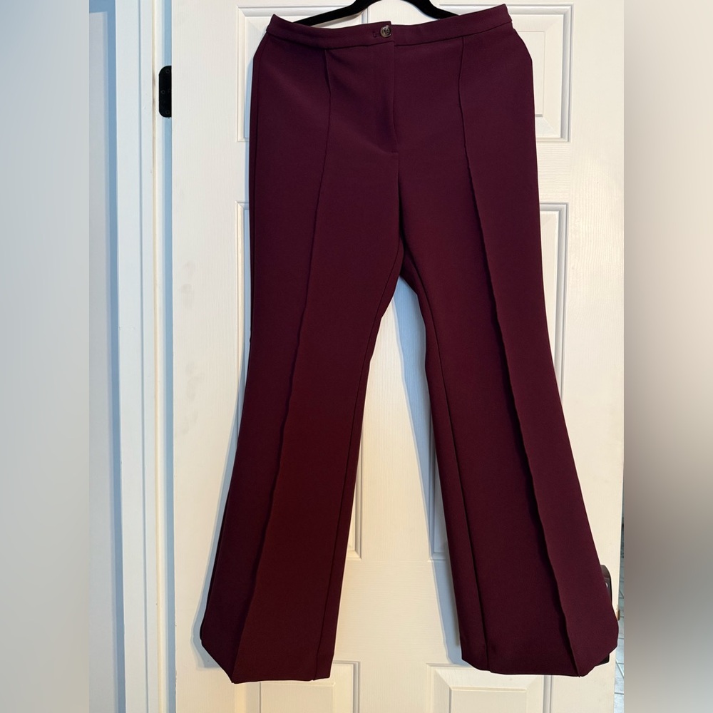 Ann Taylor Wine Flare Pants